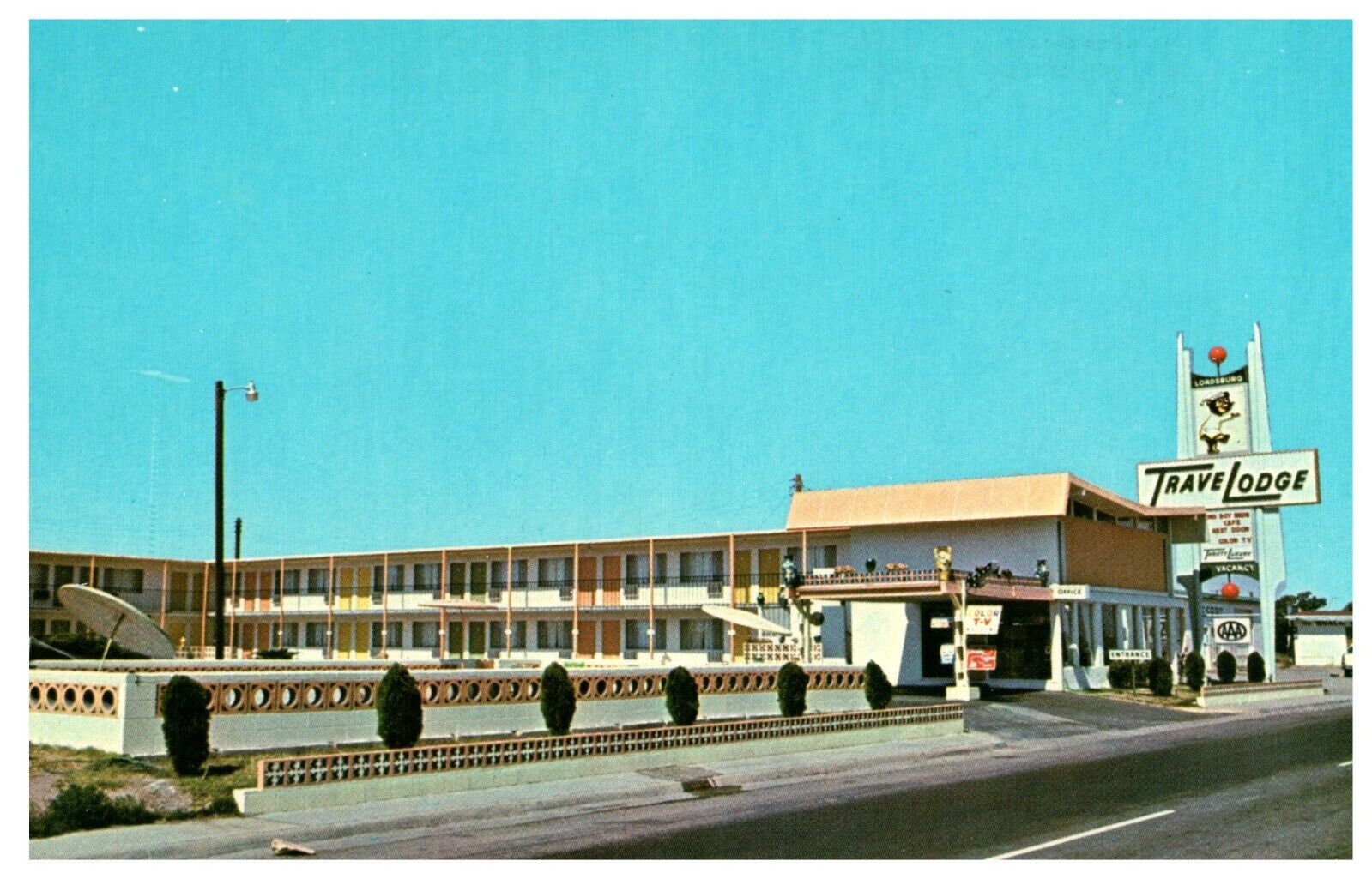 Vintage Lordsburg New Mexico Travel Lodge Motel Postcard 