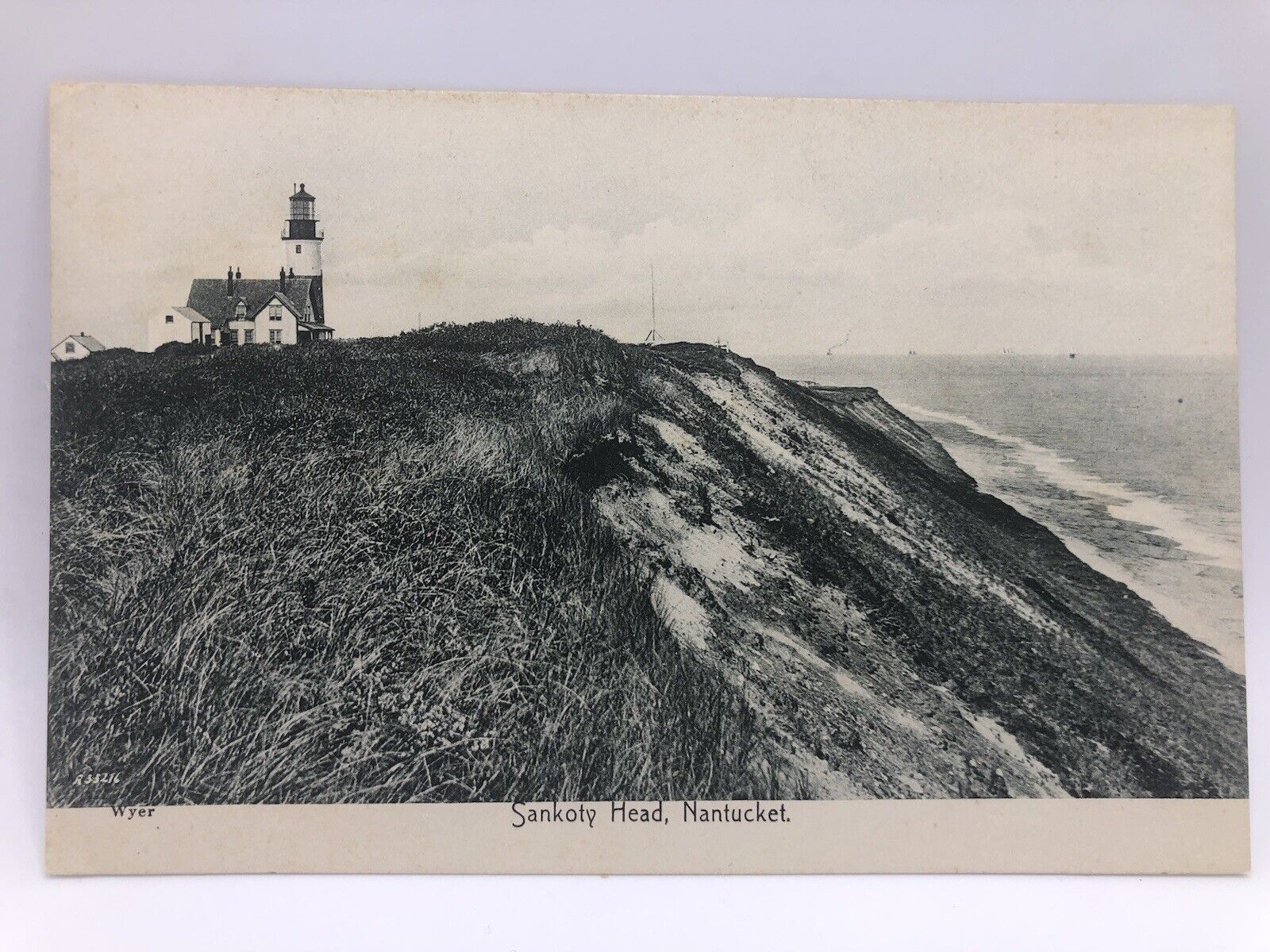 Postcard Sankoty Sankaty Head Lighthouse Nantucket Massachusetts Unposted