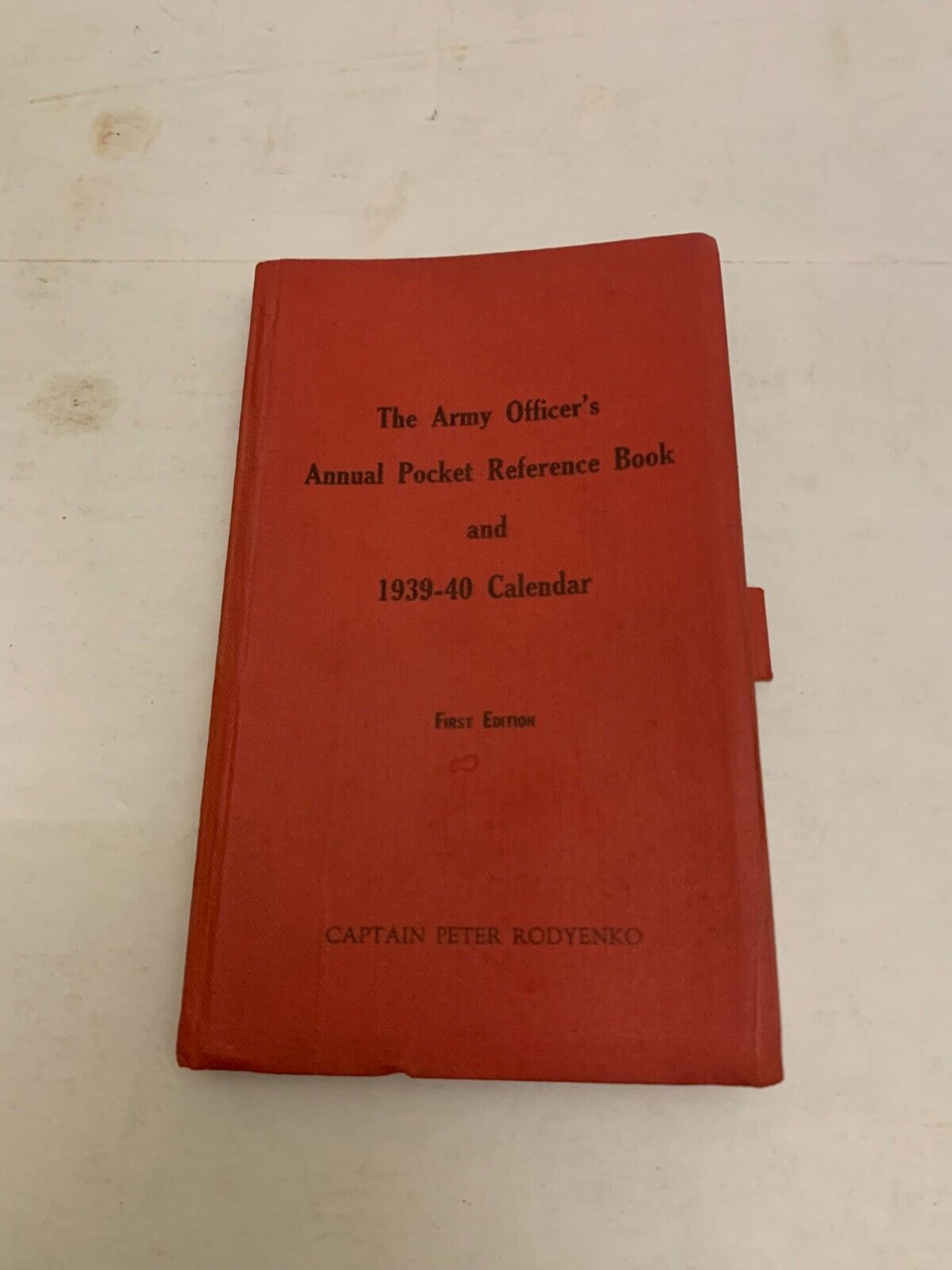 1939-40 WWII The Army Officer's Annual Pocket Reference Book and Calendar 1st Ed