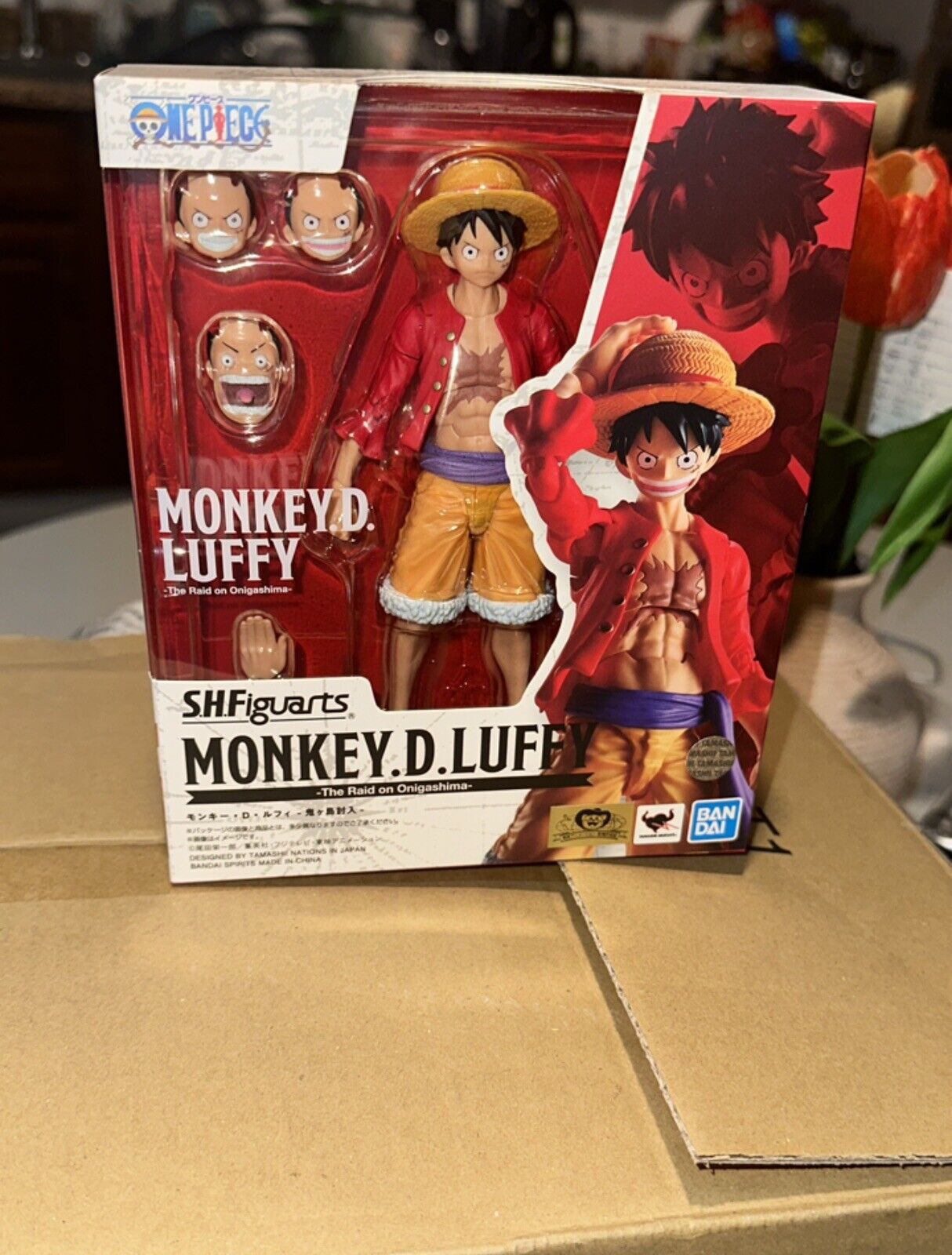Bandai S.H.Figuarts Luffy ONE PIECE Monkey D. Luffy the Raid on Onigashima-USA