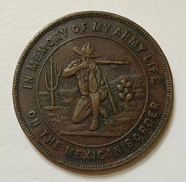 RARE  WW1 U.S. ARMY LIFE ON THE MEXICAN BORDER MEDAL 1917