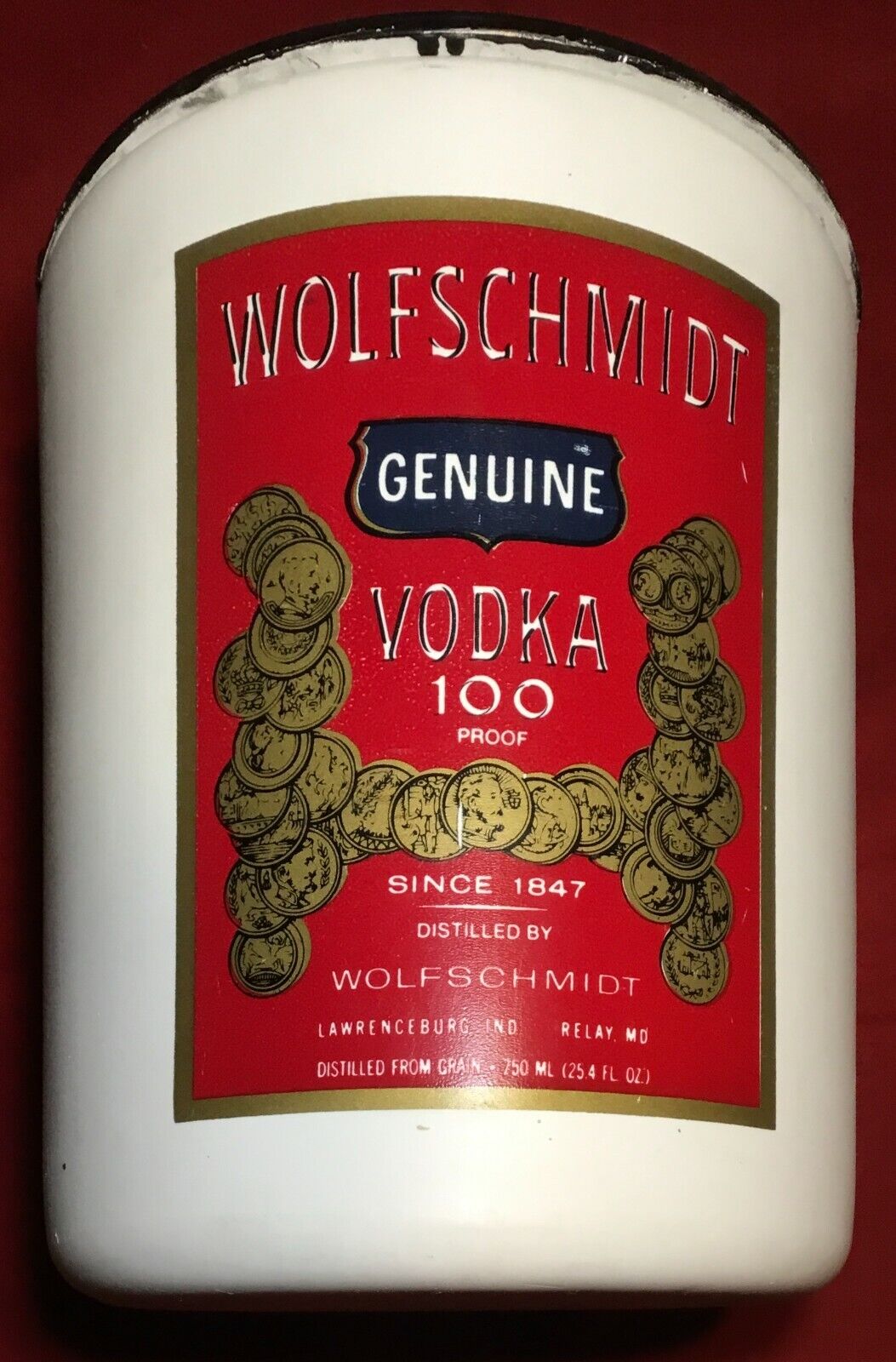Vintage Hamilton Skotch Kooler Wolfschmidt Vodka Advertising Cooler VERY RARE 