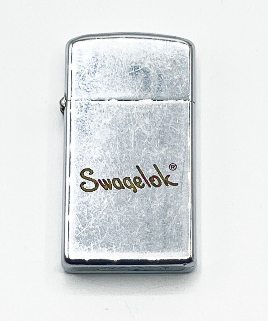 1950's Vintage Zippo Slim Lighter, w/Swagelok Logo, Employee Promotional Premium