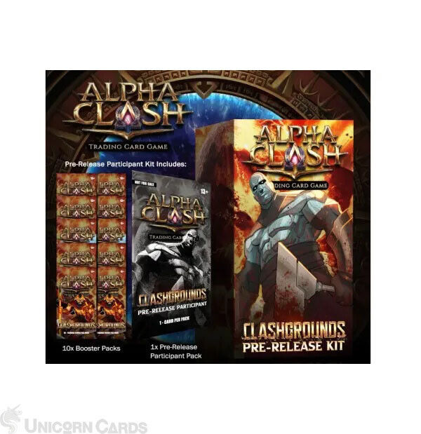 Alpha Clash TCG: Clashgrounds Pre-Release Kit (10 Clashgrounds Packs + Pre-Relea