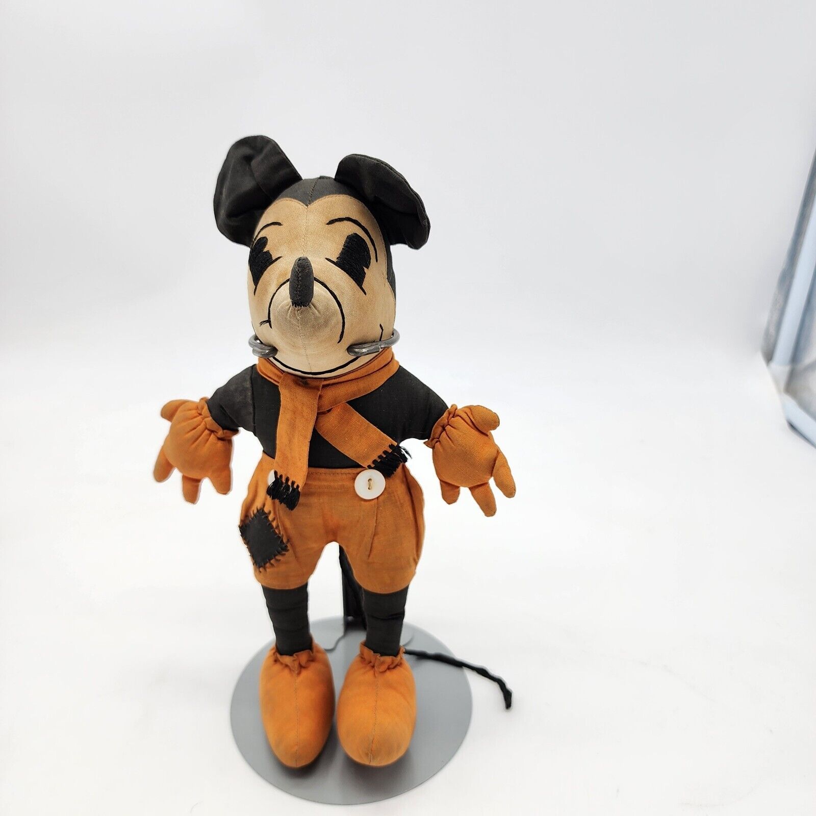 1930s Walt Disney Halloween Scarecrow Outfit Mickey Mouse Doll Knickerbocker?