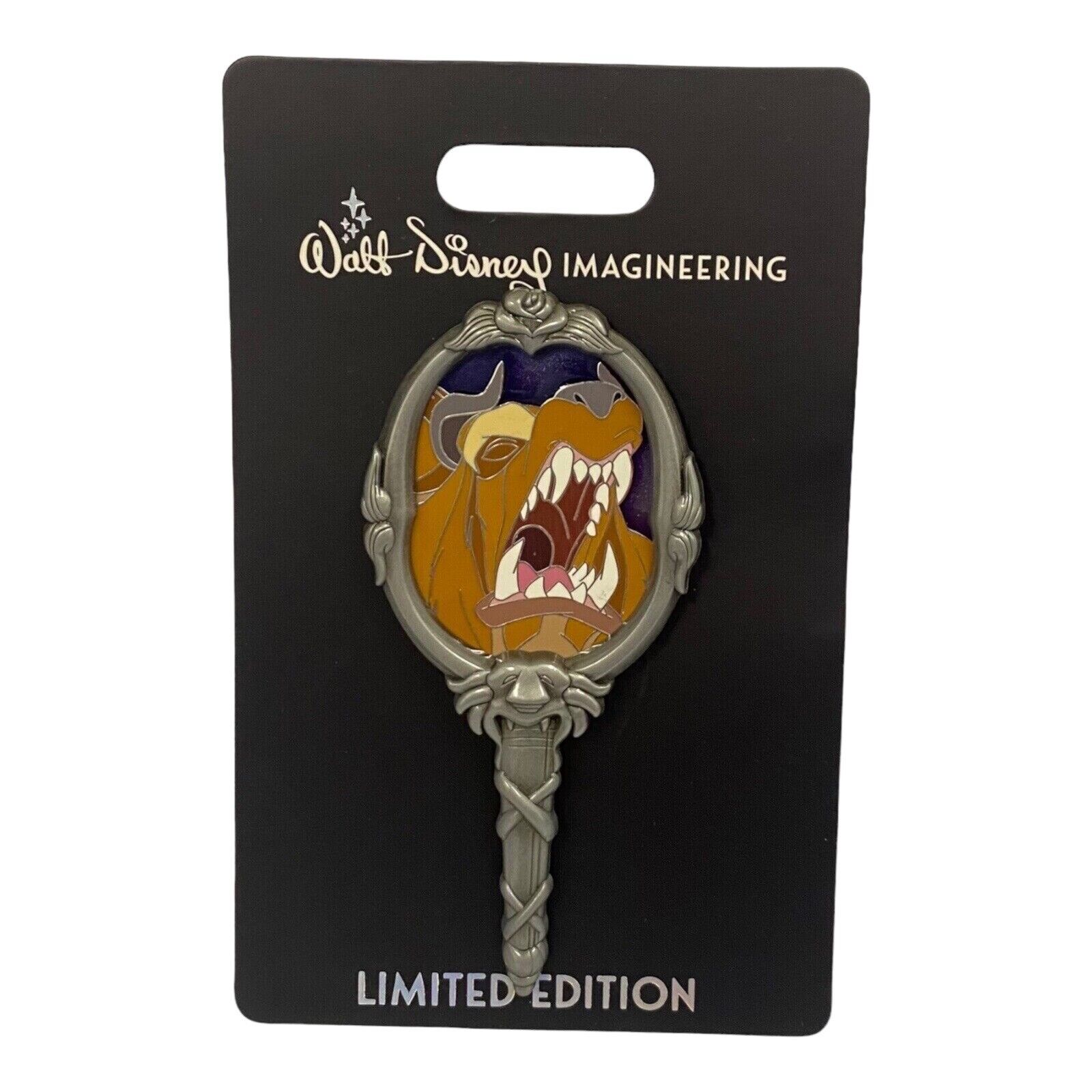 2021 Destination D23 Expo WDI Beauty & The Beast Angry Beast Mirror Pin LE 250
