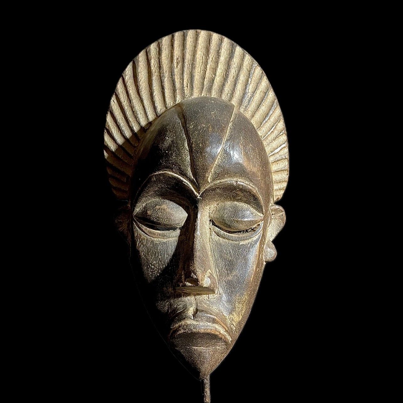 African Mask Igbo Ibo Peoples of Nigeria Ceremonial Hand carving wood Mask-9311