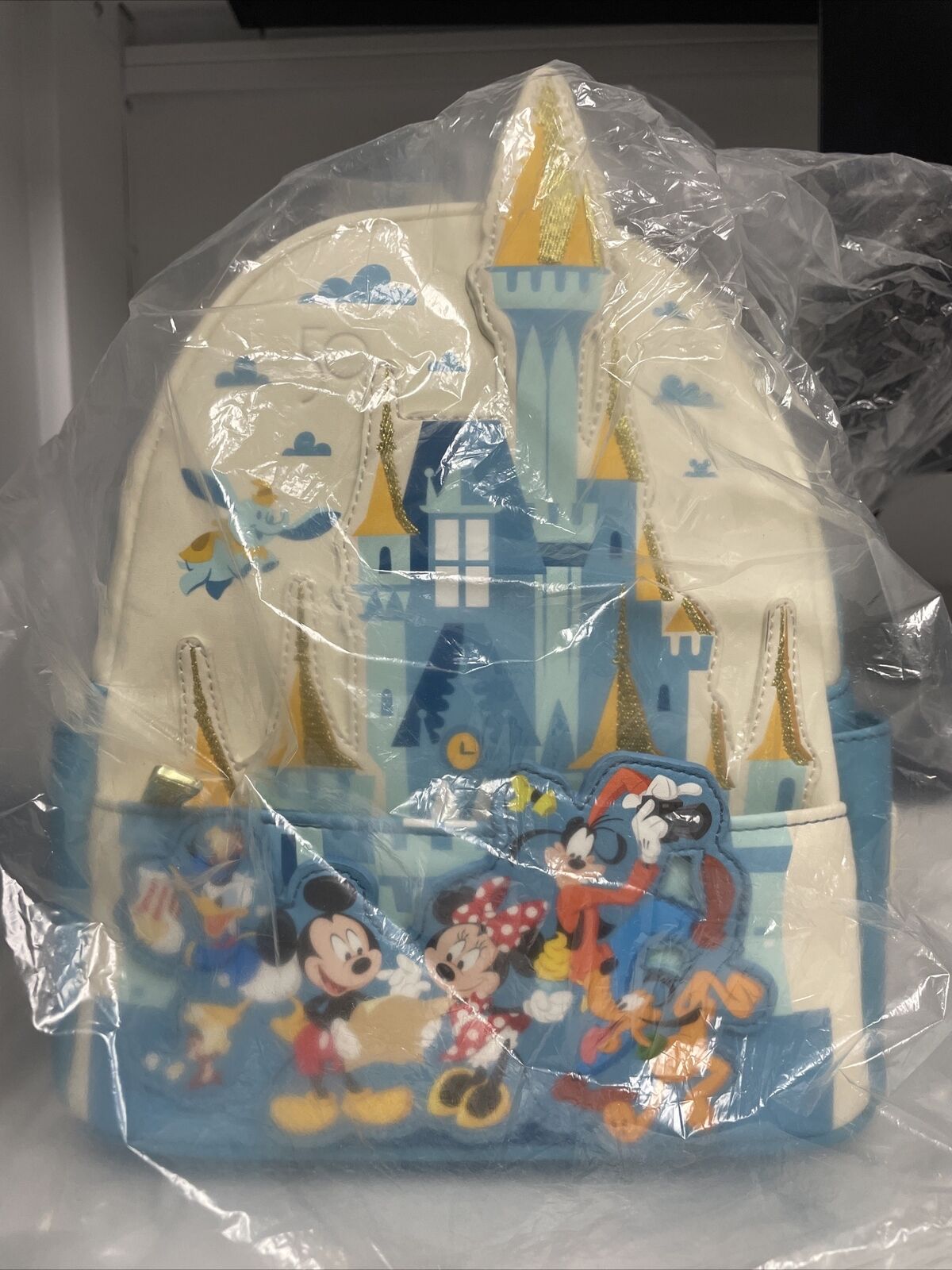 Loungefly Disney World Castle 50th Anniversary backpack AMAZON Exclusive  BNWT