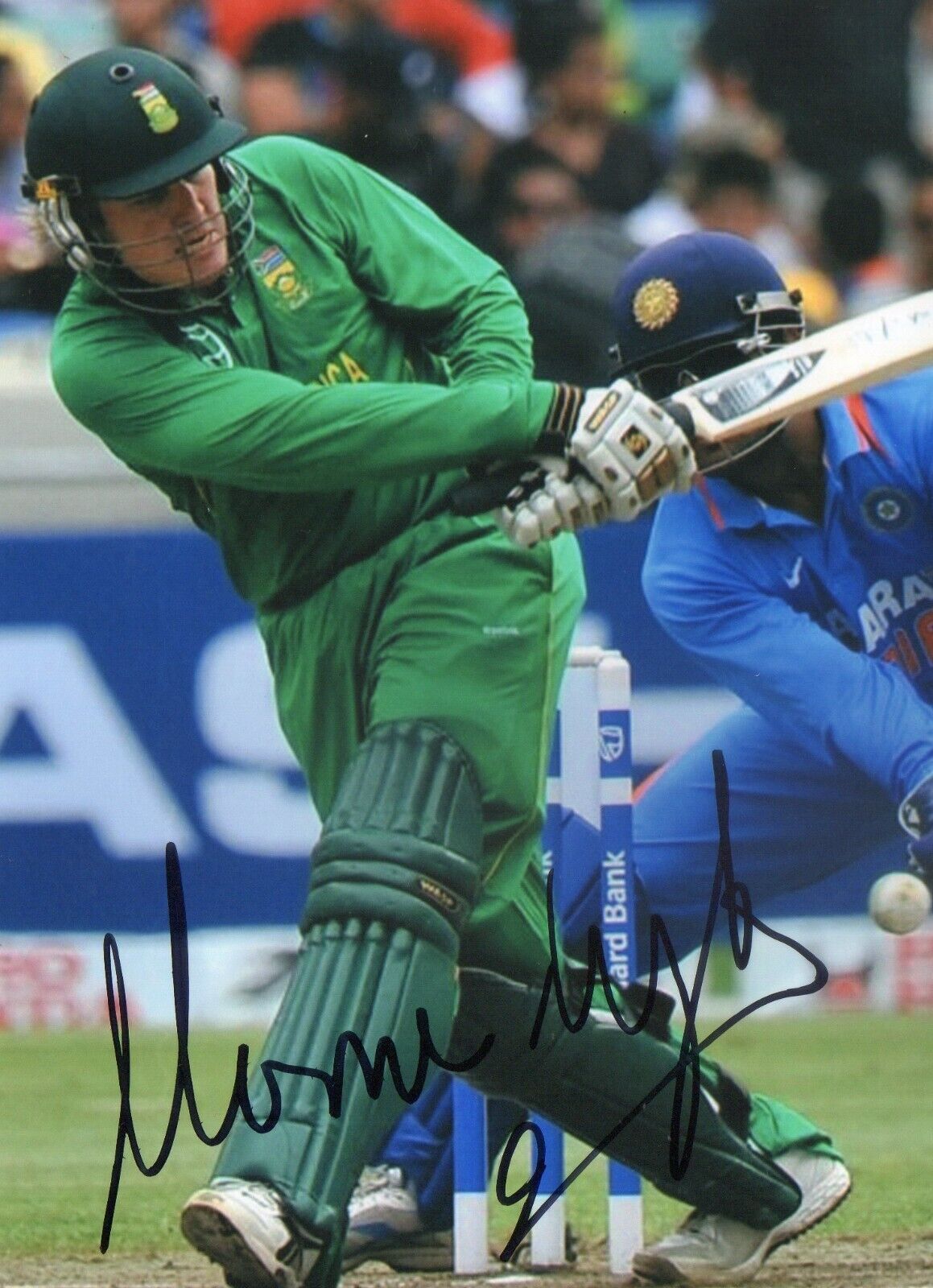 5x7 Original Autographed Photo of South African Cricketer Morné van Wyk