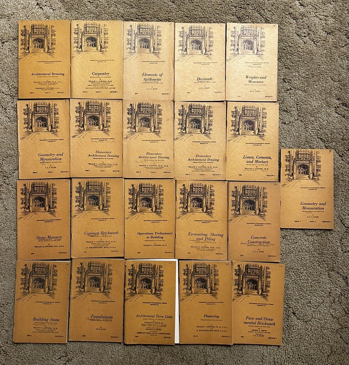 William Lowndes 1940’s Trade Booklets, Architectural, Carpentry, Excavating, 21