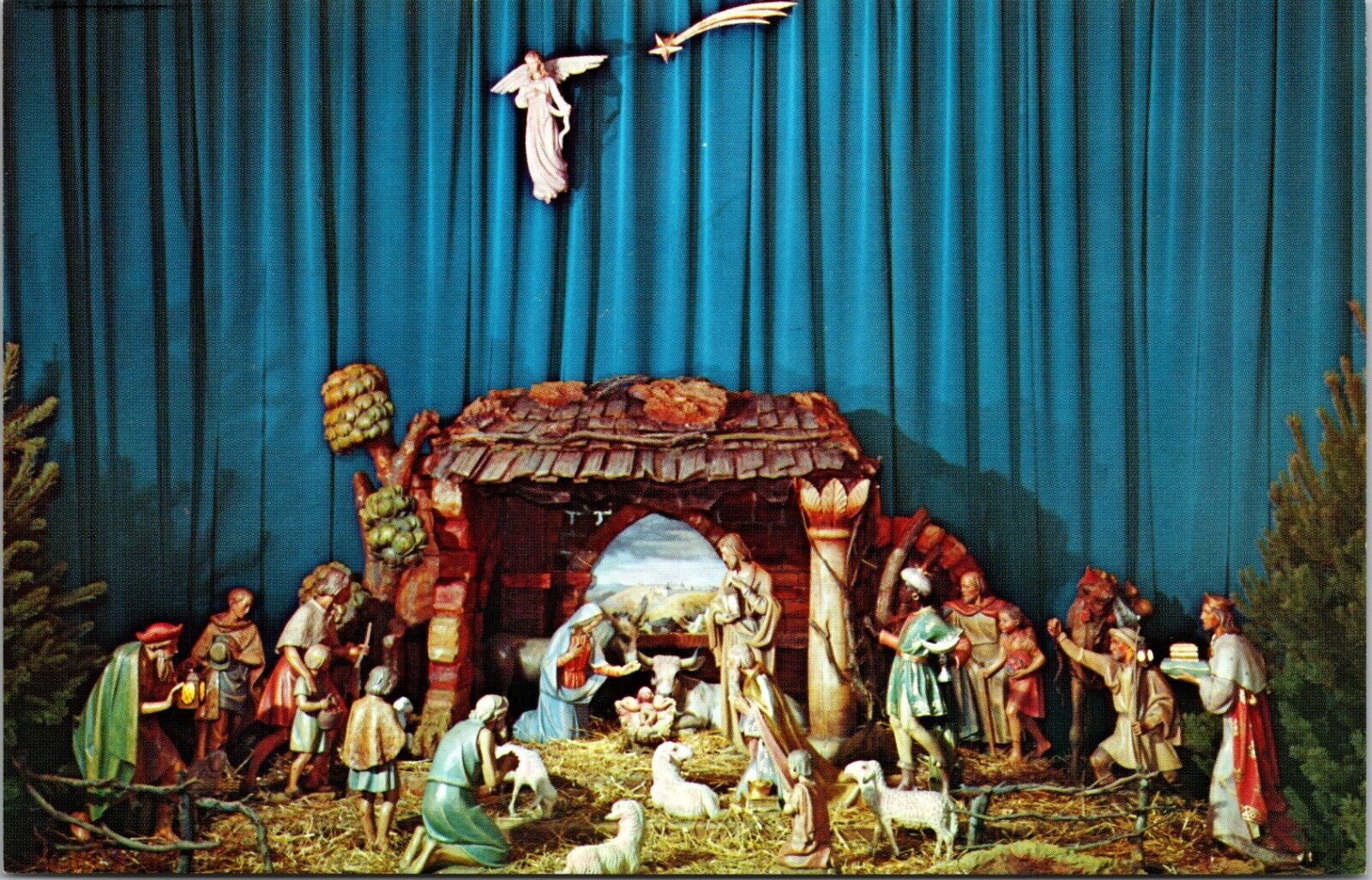 Vintage Postcard- Nativity Scene, St. Joseph Chapel, Baltimore, MD