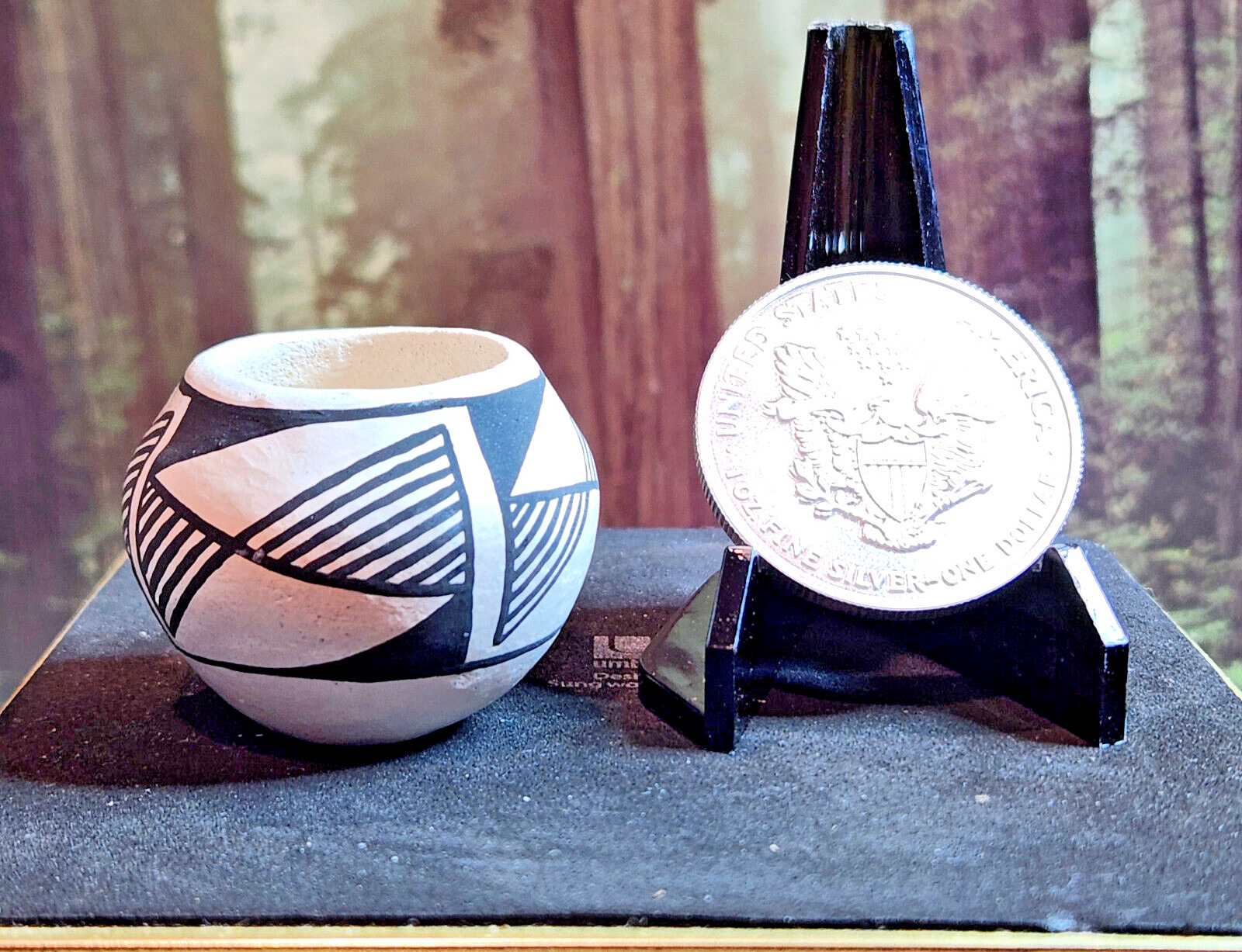 New Mexico Miniature Acoma Pot- 1 3/4\