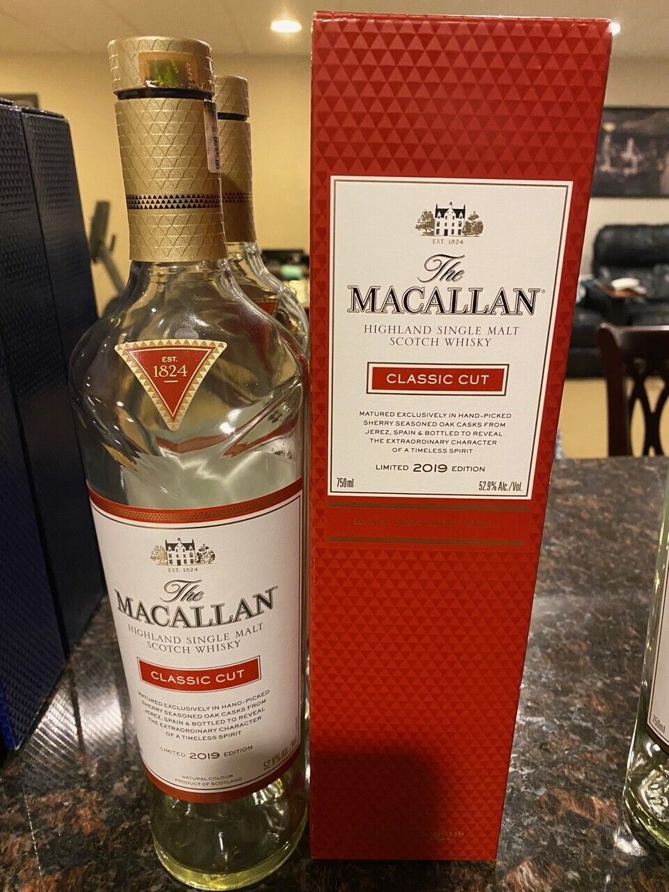Macallan Classic Cut 1 Box and 2 empty Bottles