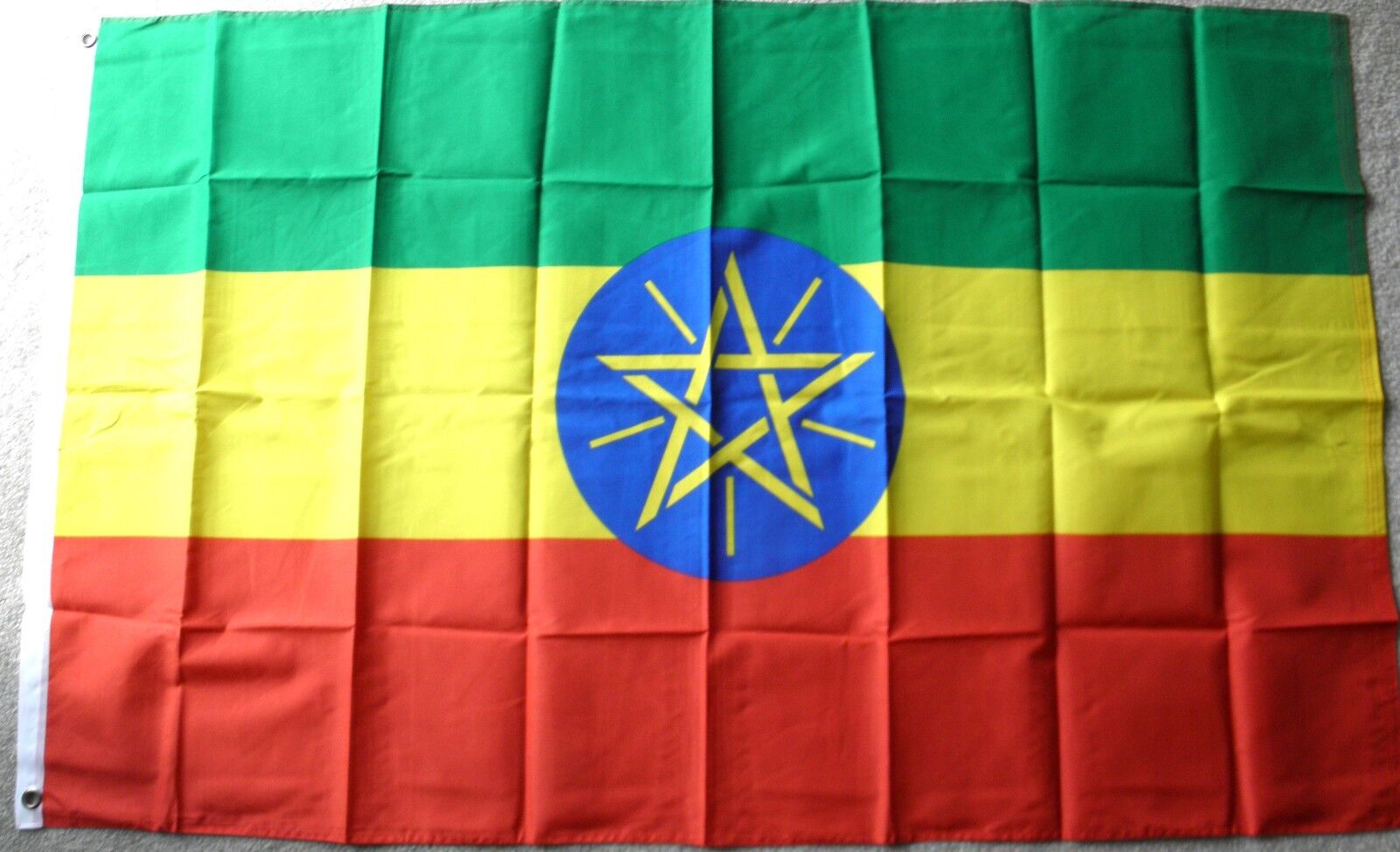 ETHIOPIA ETHIOPIAN POLYESTER INTERNATIONAL COUNTRY FLAG 3 X 5 FEET