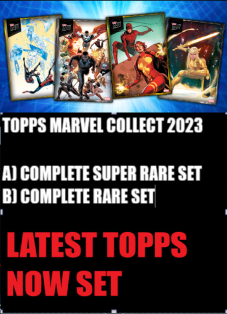 ⭐TOPPS MARVEL COLLECT TOPPS NOW JUNE 26, 2024 COMPLETE GOLD & SILVER SETS⭐