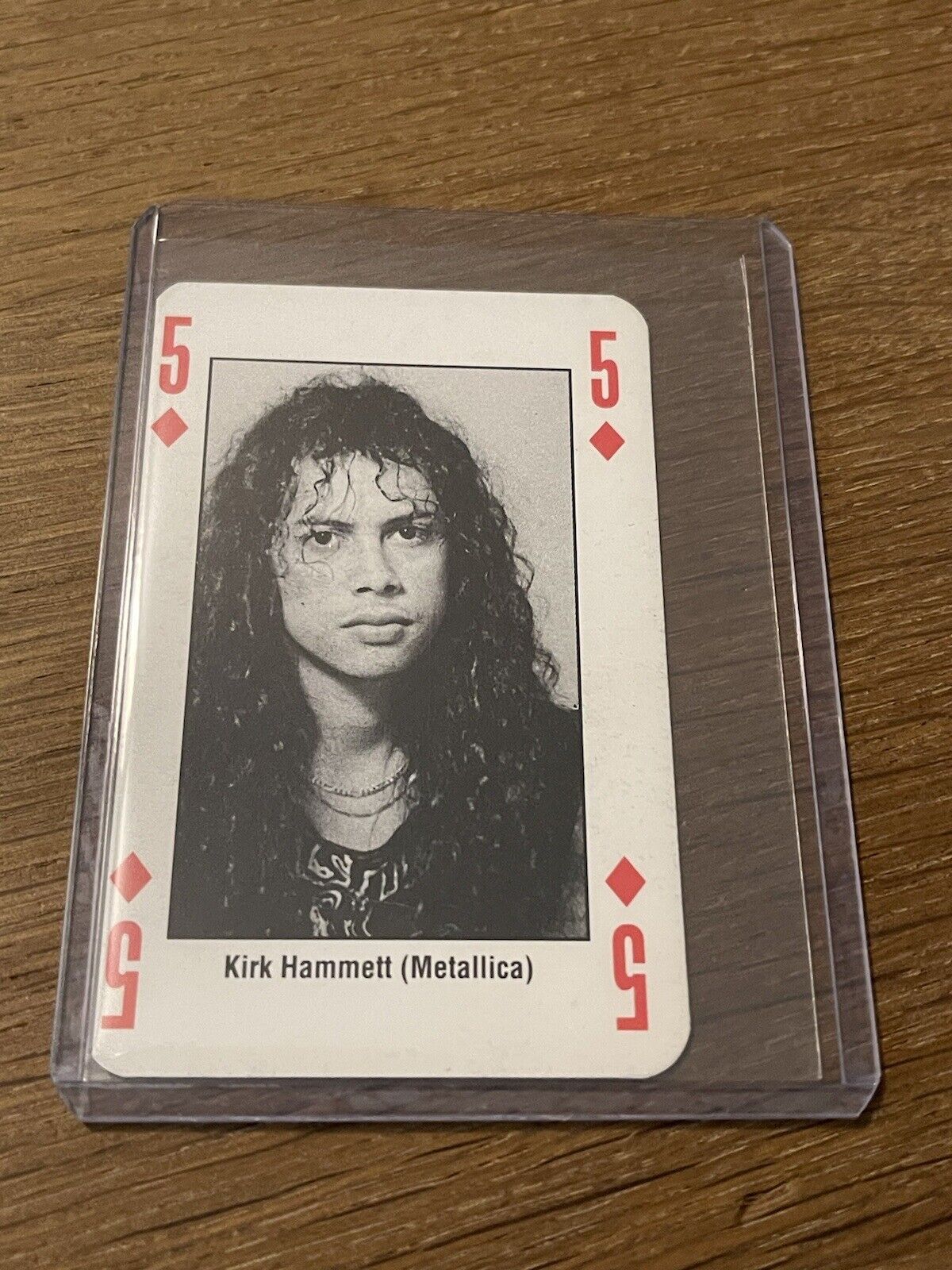 1993 Kerrang Music Card King Metal Playing Cards Metallica Kirk Hammett Card