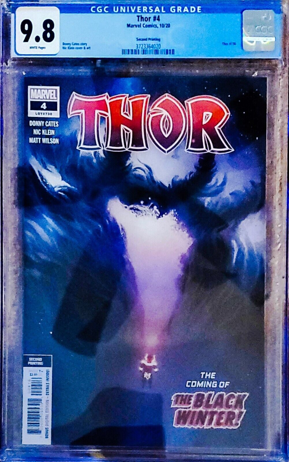 Thor #4 2nd Print (2020 Marvel Comics) Nic Klein Variant CGC 9.8