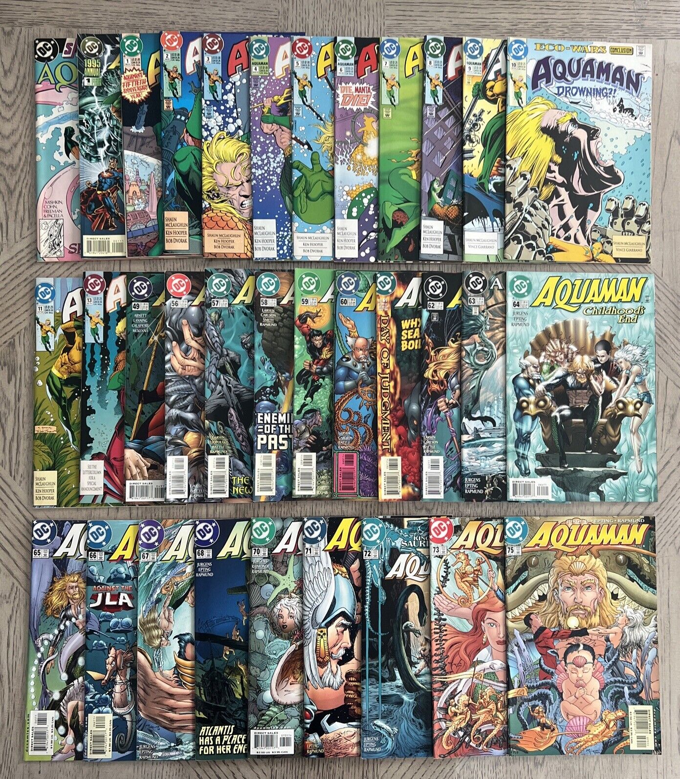 Lot Of 33 Aquaman #1-13 Near Complete + (1994) 19 Comics, Annual & Special READ