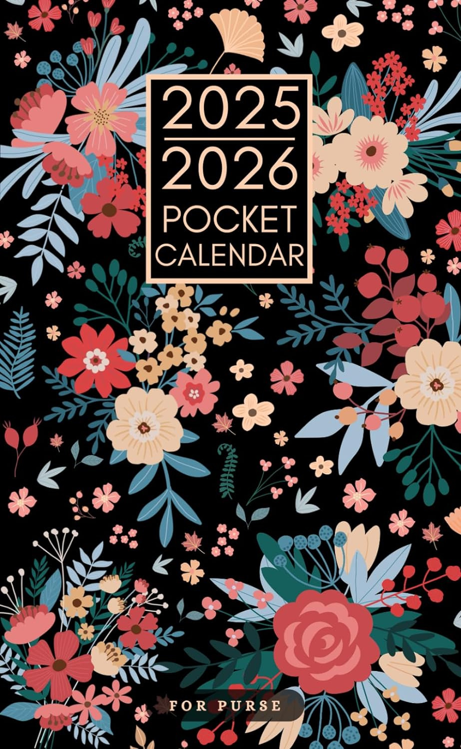 Pocket Calendar 2025-2026 for Purse: 2 Year Pocket Planner January 2025 - Decemb