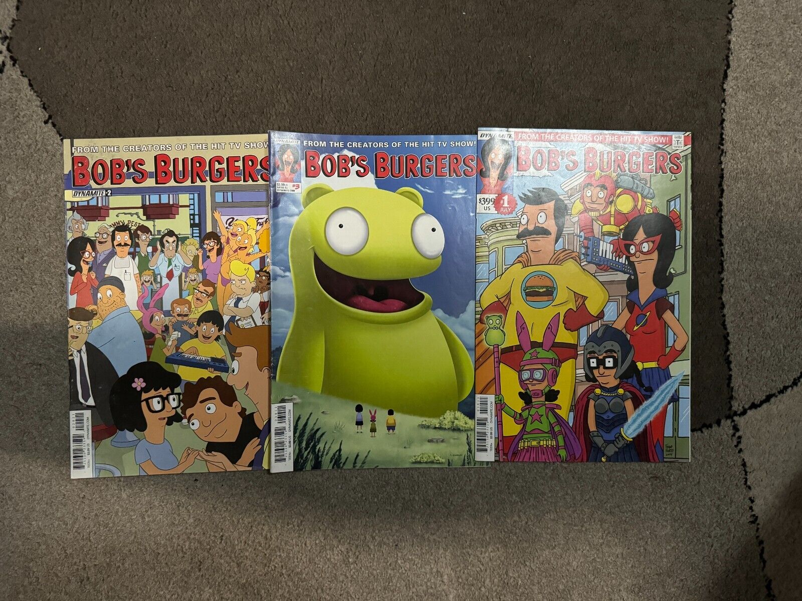 Bob's Burgers Comics - Lot of 3 (2015)