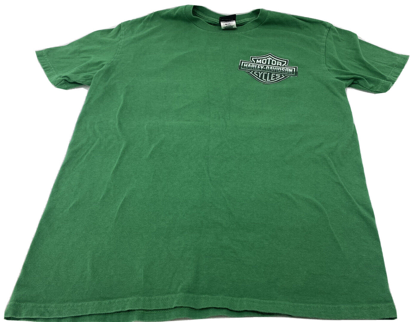 Harley Men’s Shirt Large Sacramento T-shirt Green California Republic Flag