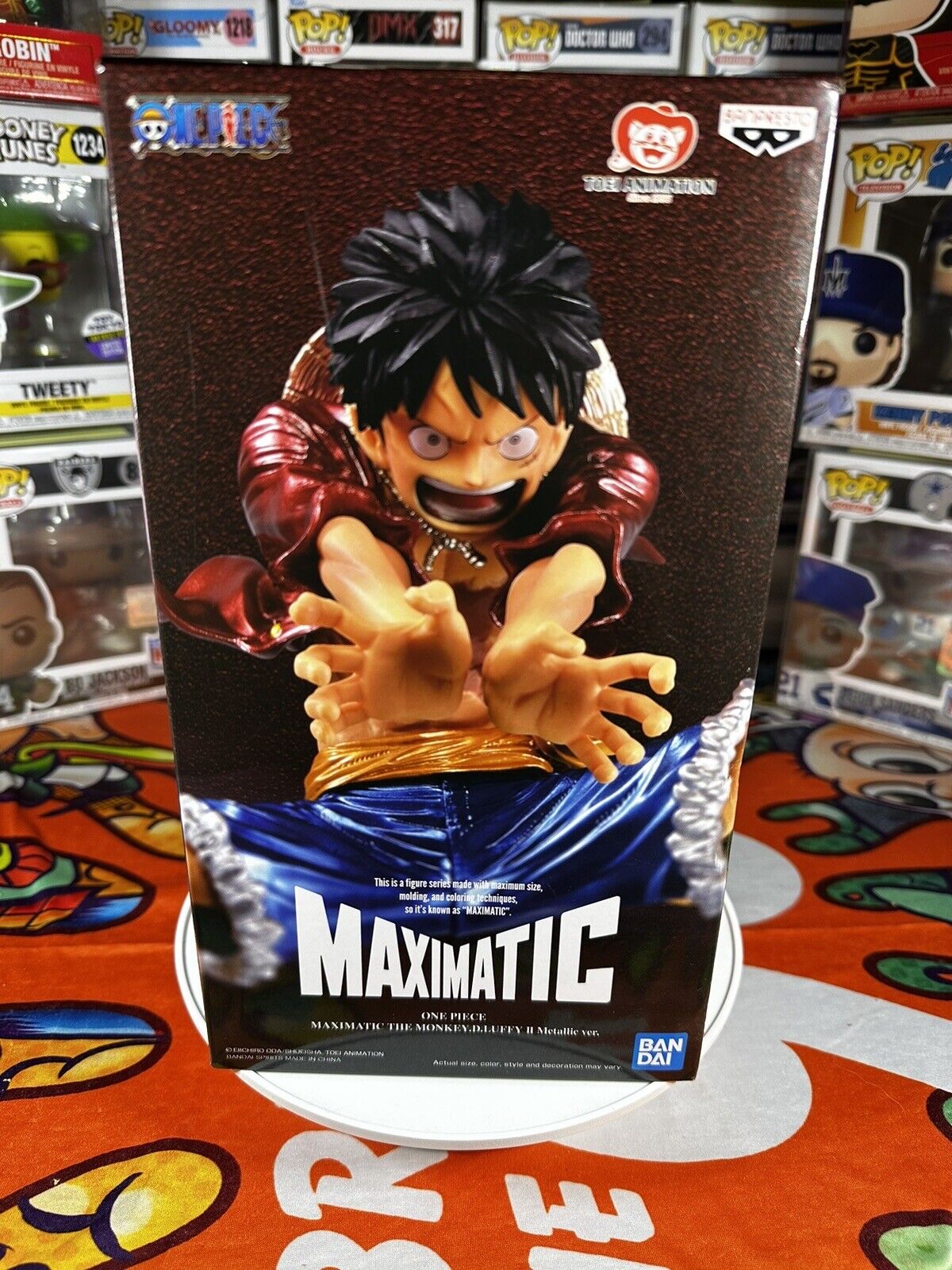 One Piece The Monkey D Luffy Metallic  Maximatic 2022 NYCC Exclusive Bandi