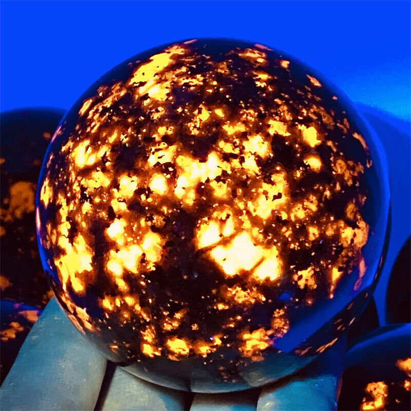 60-80mm  Natural Yooperite Gemstone Sphere Healing Quartz Crystal Ball