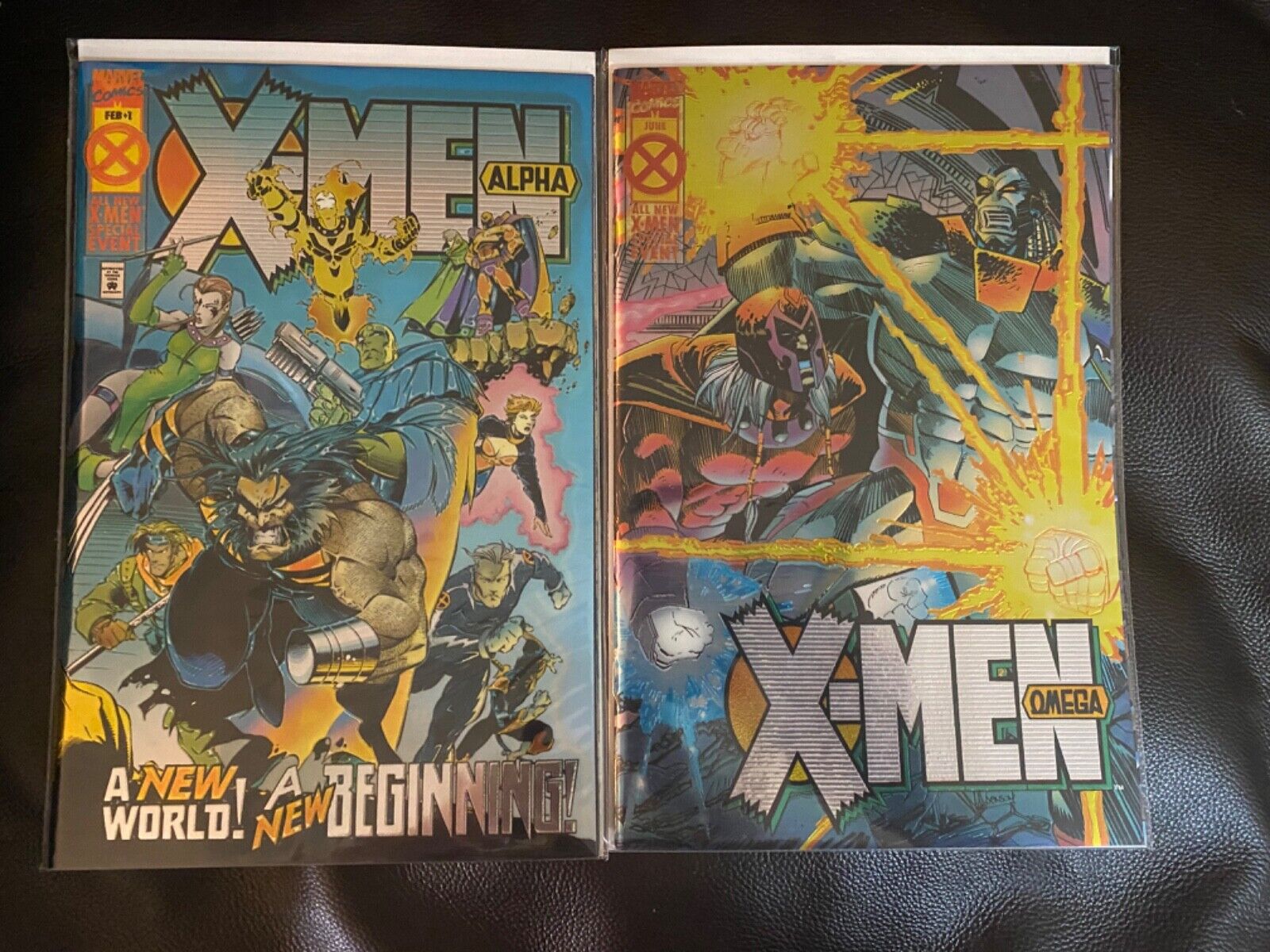 X-Men Alpha & Omega Marvel 1994 CHROME CVRS Age of Apocalypse 