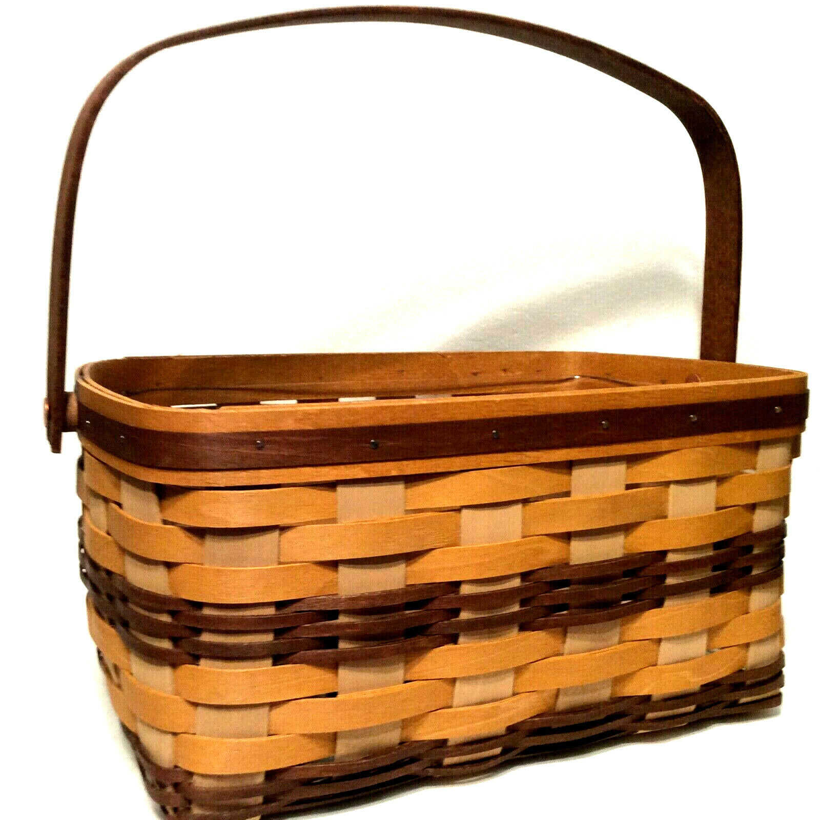 Longaberger CHESTNUT PARK Lunch Box Basket & Protector New