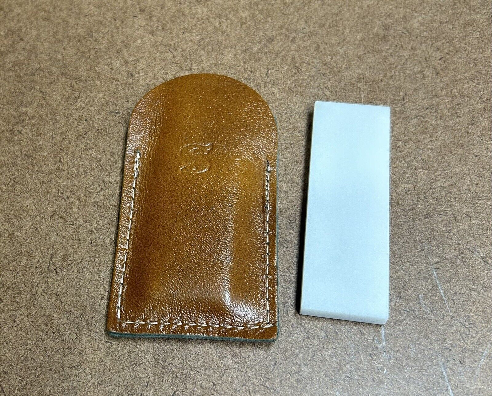 3” X 1” X 1/4” Translucent White Arkansas Pocket Stone