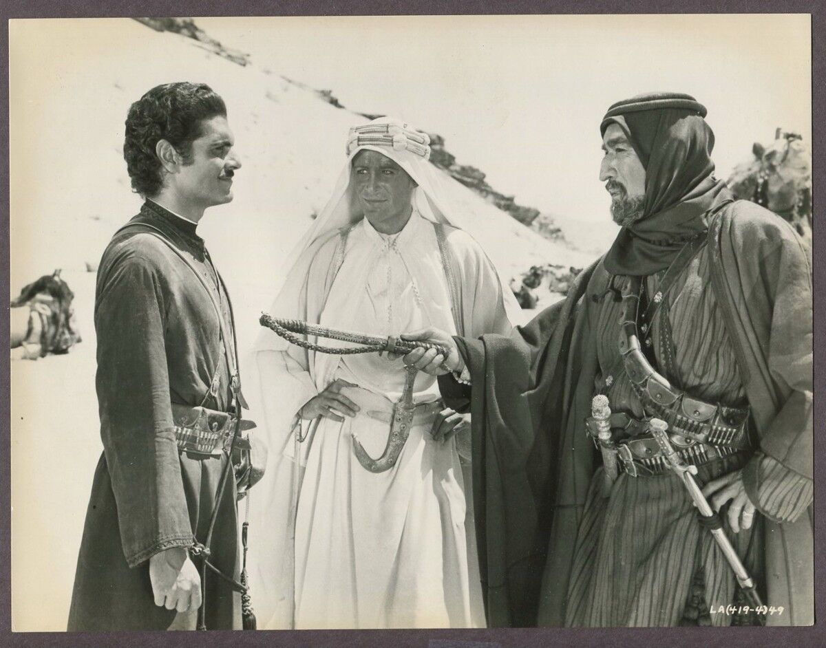Omar SHarif, Peter O\'Toole, Anthony O\'Quinn 1963 Lawrence Of Arabia Photo J6626