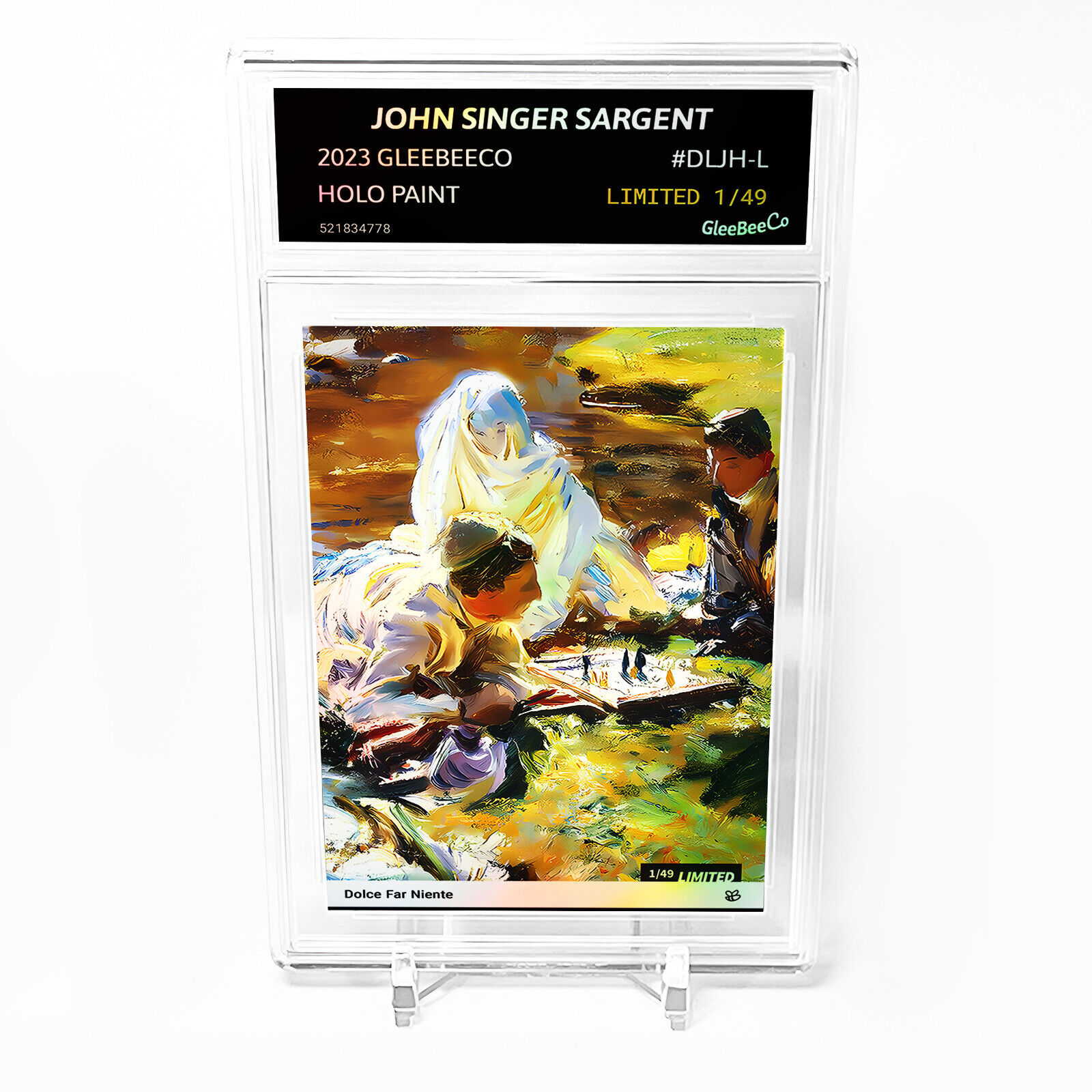 DOLCE FAR NIENTE John Singer Sargent Card 2023 GleeBeeCo Holo Paint #DLJH-L /49