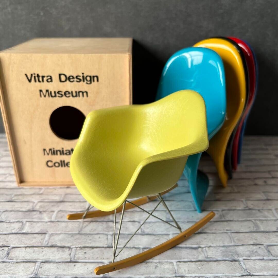Vitra Design Museum Miniature Collection Armchair and 5 Panton chairs set