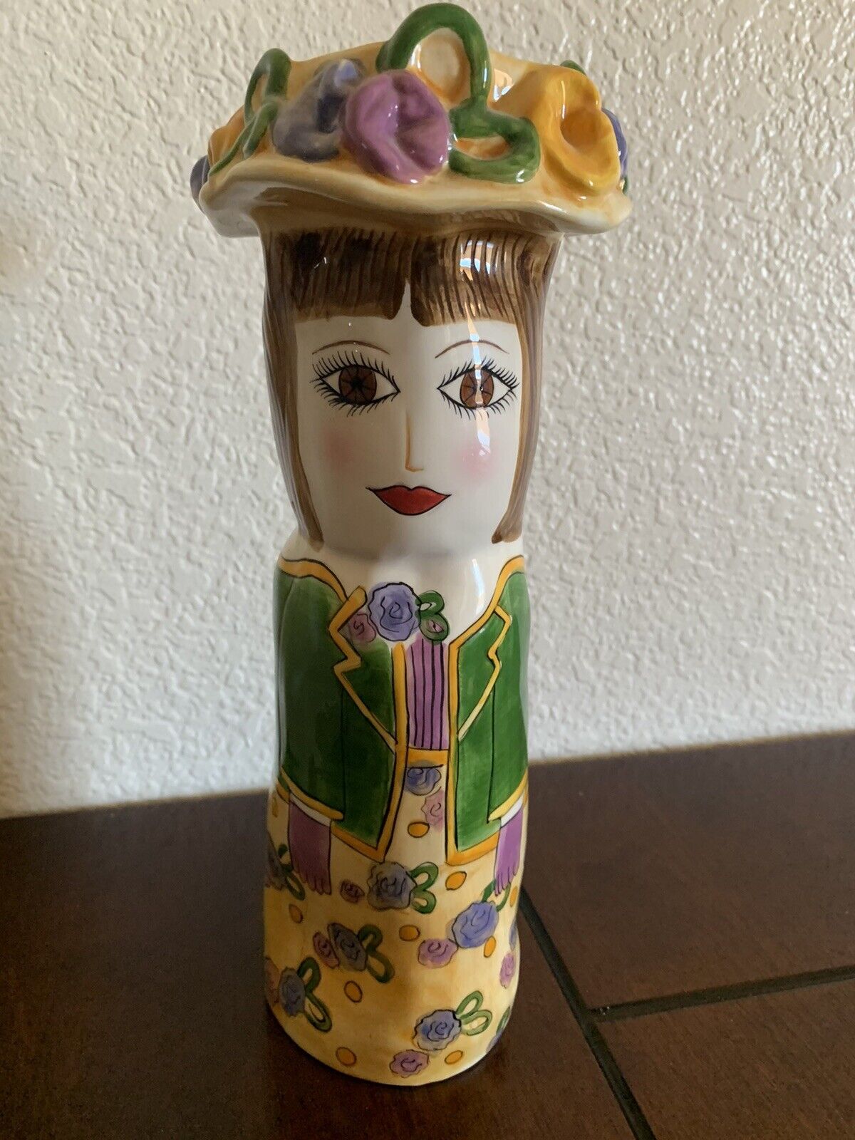 Susan Paley SAMANTHA by Ganz Bella Casa Ceramic Lady Vase 10