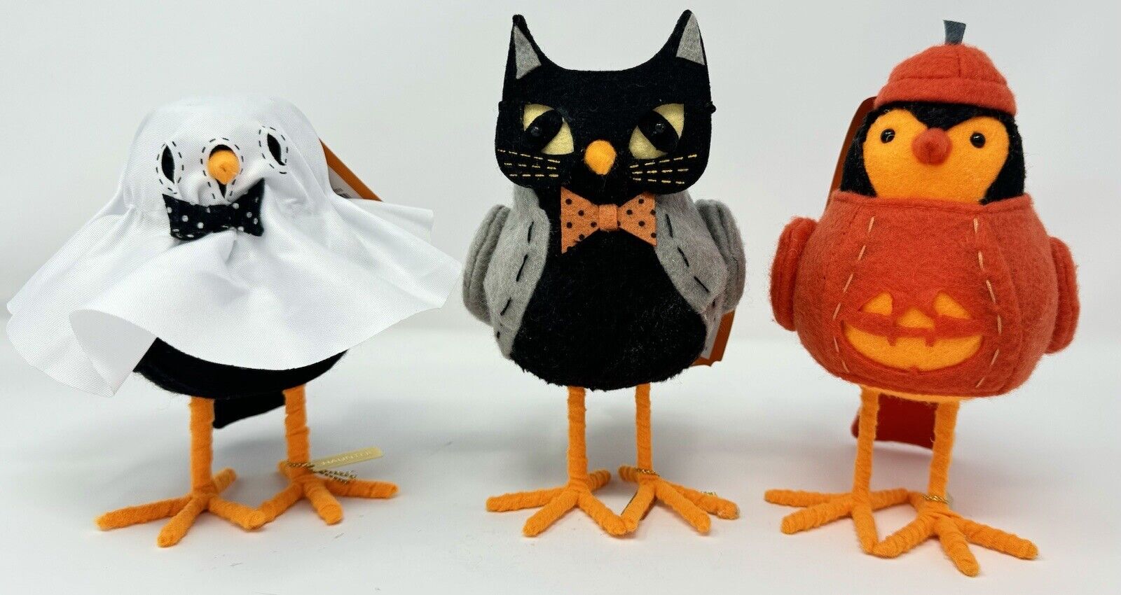 NWT Target 2017 Hyde & EEK Halloween Birds HAUNTER Ghost, HISSY Cat & CARVER