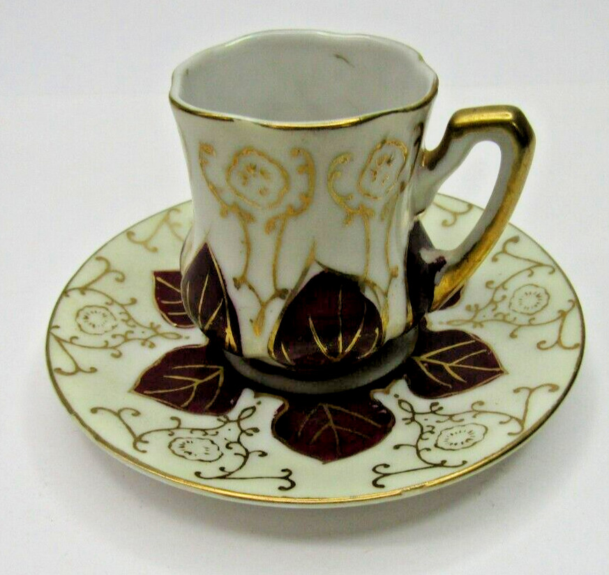Vintage Ardalt Demitasse Cup and Saucer Set Hand-Painted No. 6143