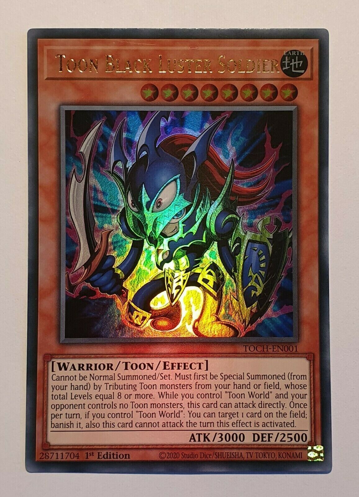 Yugioh Toon Black Luster Soldier TOCH-EN001 Ultra Rare 1st Edition
