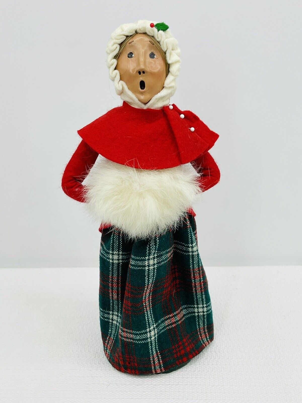 Bryers Choice The Carolers 12” Traditional Woman Plaid Skirt (The Carolers 1987)