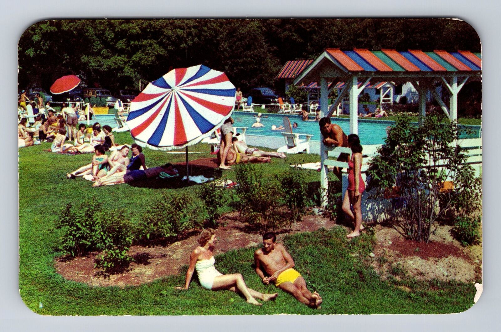 Minisink Hills PA-Pennsylvania, Pococabana Lodge Poconos, Vintage Postcard