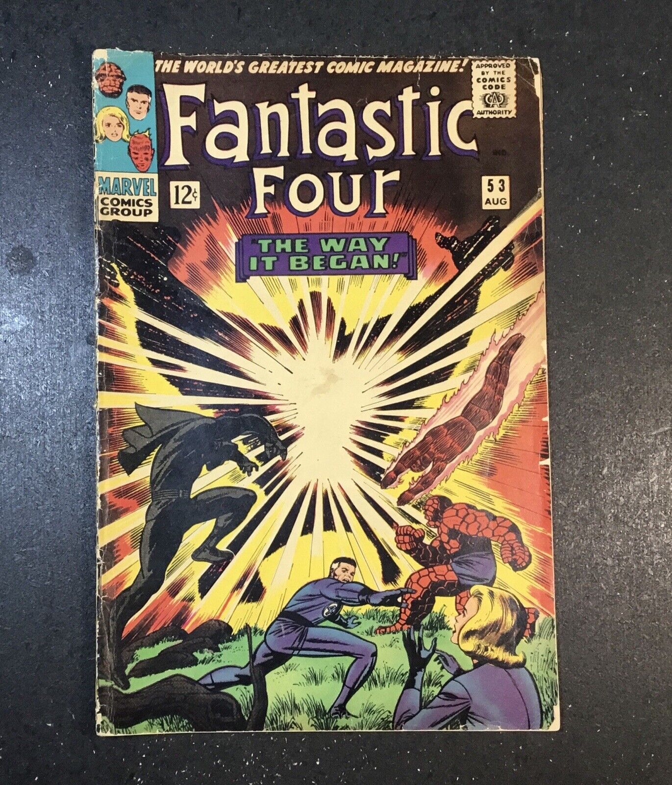 Fantastic Four #53 2nd Appearance Black Panther 1st Klaw Marvel 1966