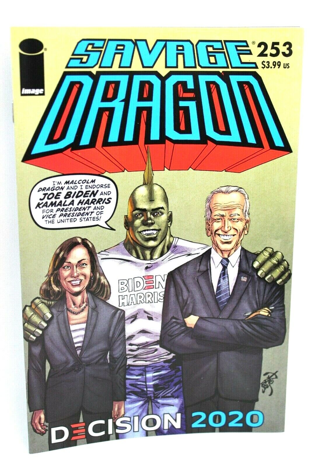 Savage Dragon #253 President Joe Biden & 1st Female VP Kamala Harris 2020 Vice
