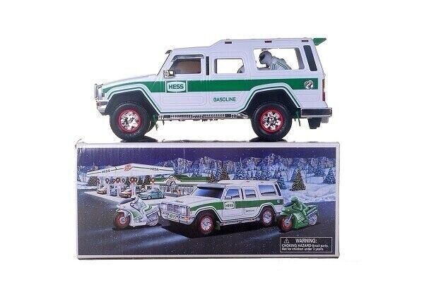  1964-2004 40th Year Anniversary Hess Sport Utility Vehicle With Motorcycles