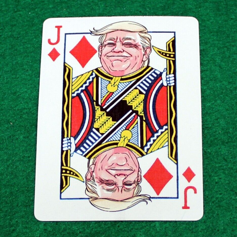 Jack of Diamonds - Trump - Blue Bicycle Gaff Playing Card