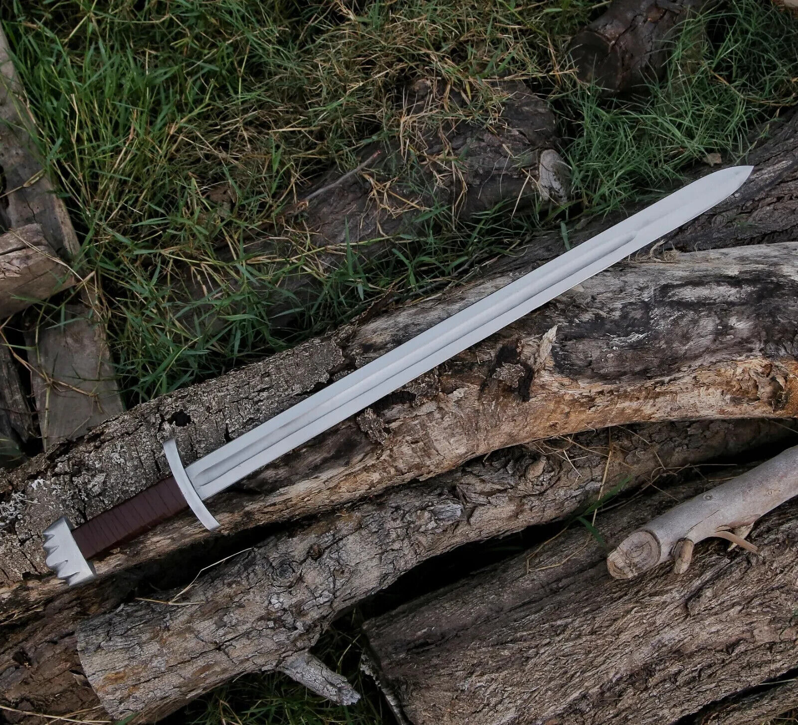 Custom Handmade Hand Forged Medieval Viking Sword Battle Ready Sword & Sheath