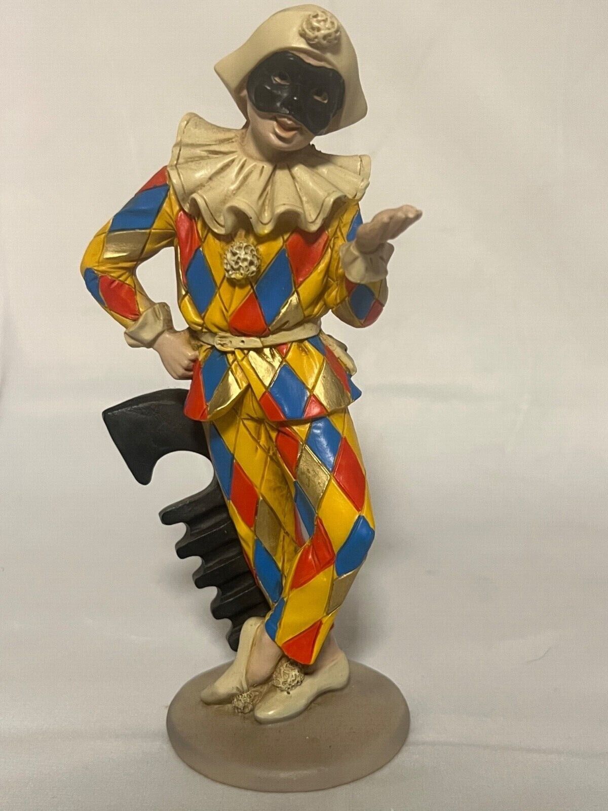 Vintage Made in Italy Harlequin Figurine 