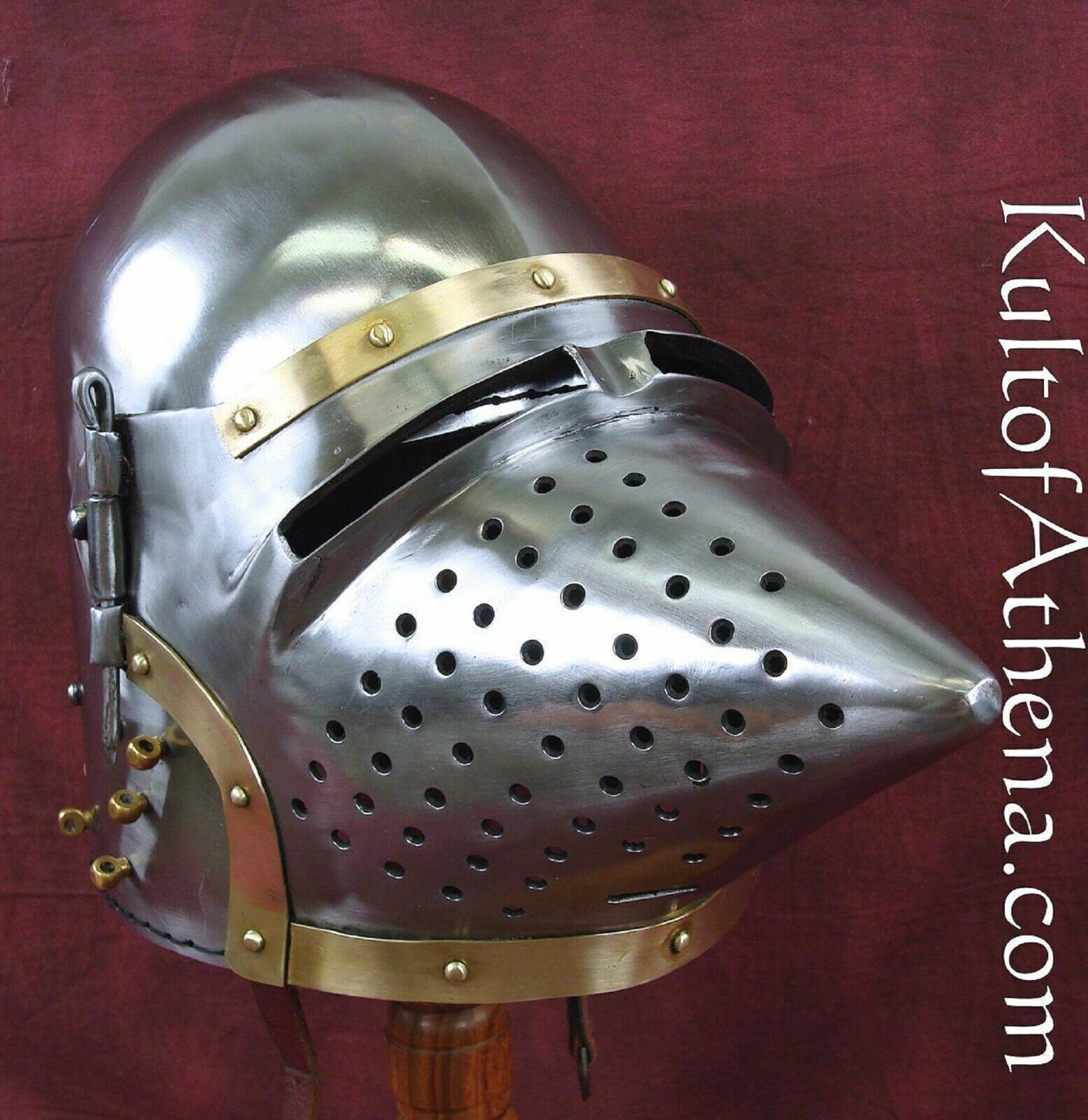 Antique Pig Face Bascinet Armor Helmet Antique Medieval Functional Helmet Gift