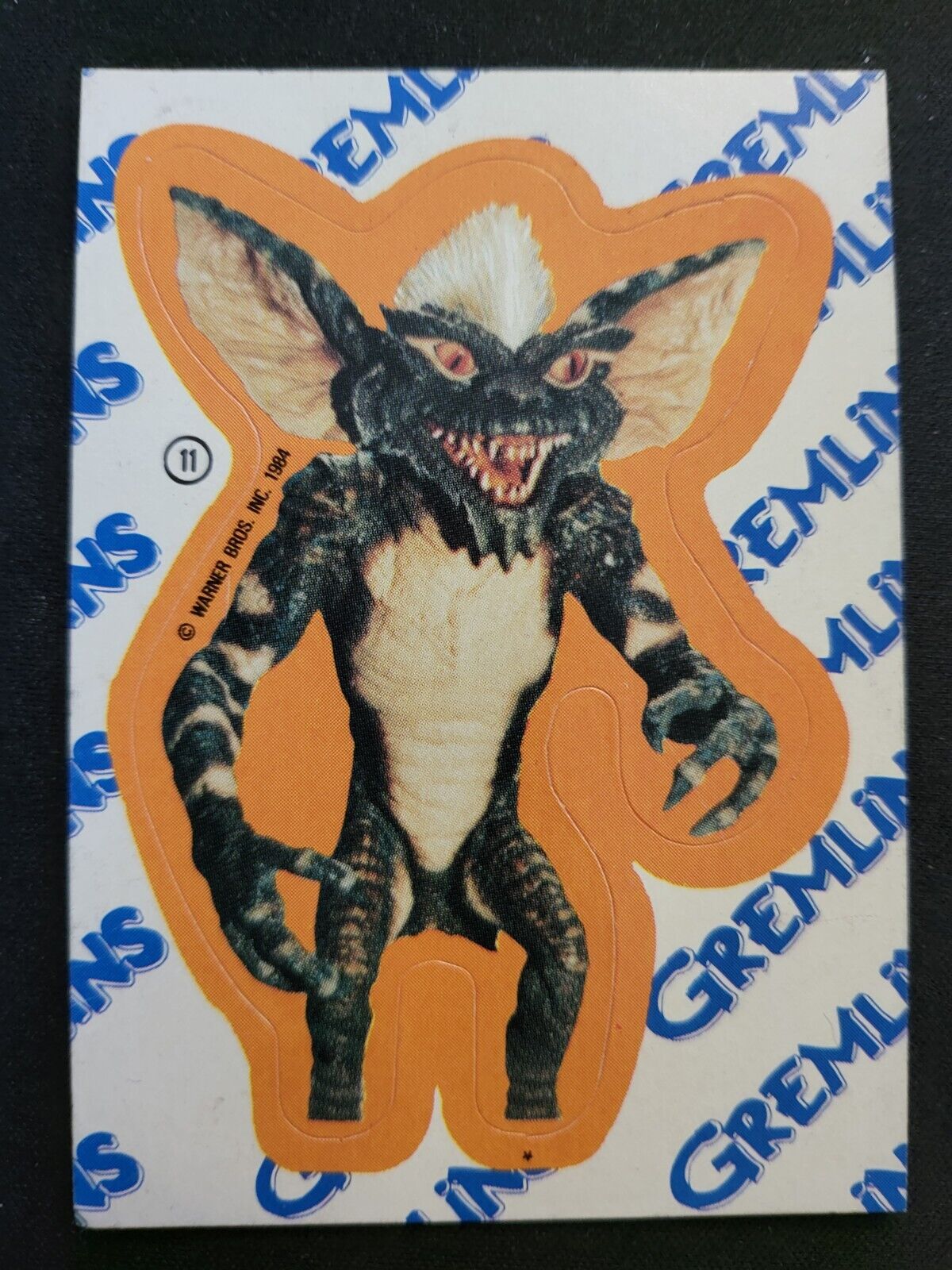 1984 Topps Gremlins STRIPE STICKER Card #11