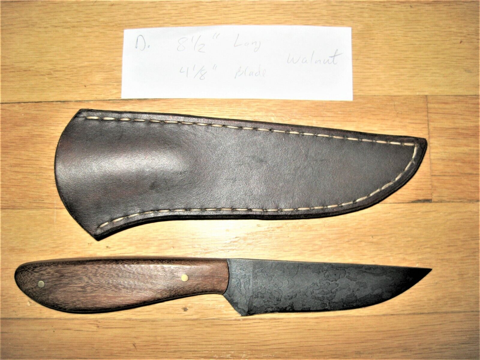 Mountain Man Rendezvous Hand Made Knife and Sheath, Rocking K, Mike Kiley, D
