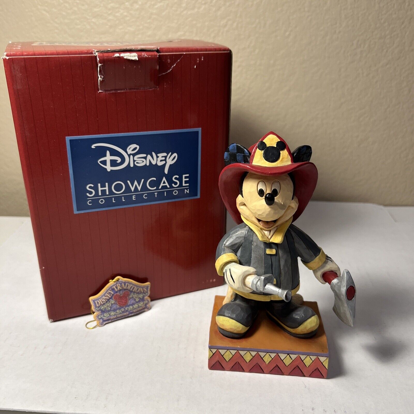 Jim Shore Disney TO THE RESCUE 4049632 Fireman Mickey Mouse RARE W/Box