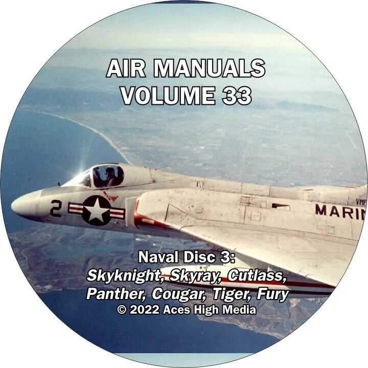 Naval Air Flight Manuals on CD #3 Skyray, Panther, Cougar, Tiger and more